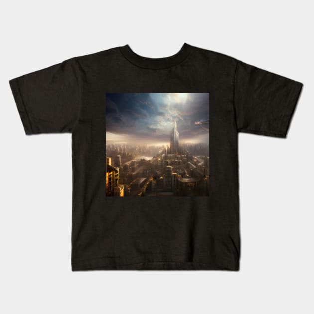 Chaos City Kids T-Shirt by SmartPufferFish